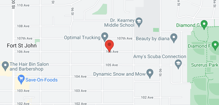 map of 9315 106 AVENUE